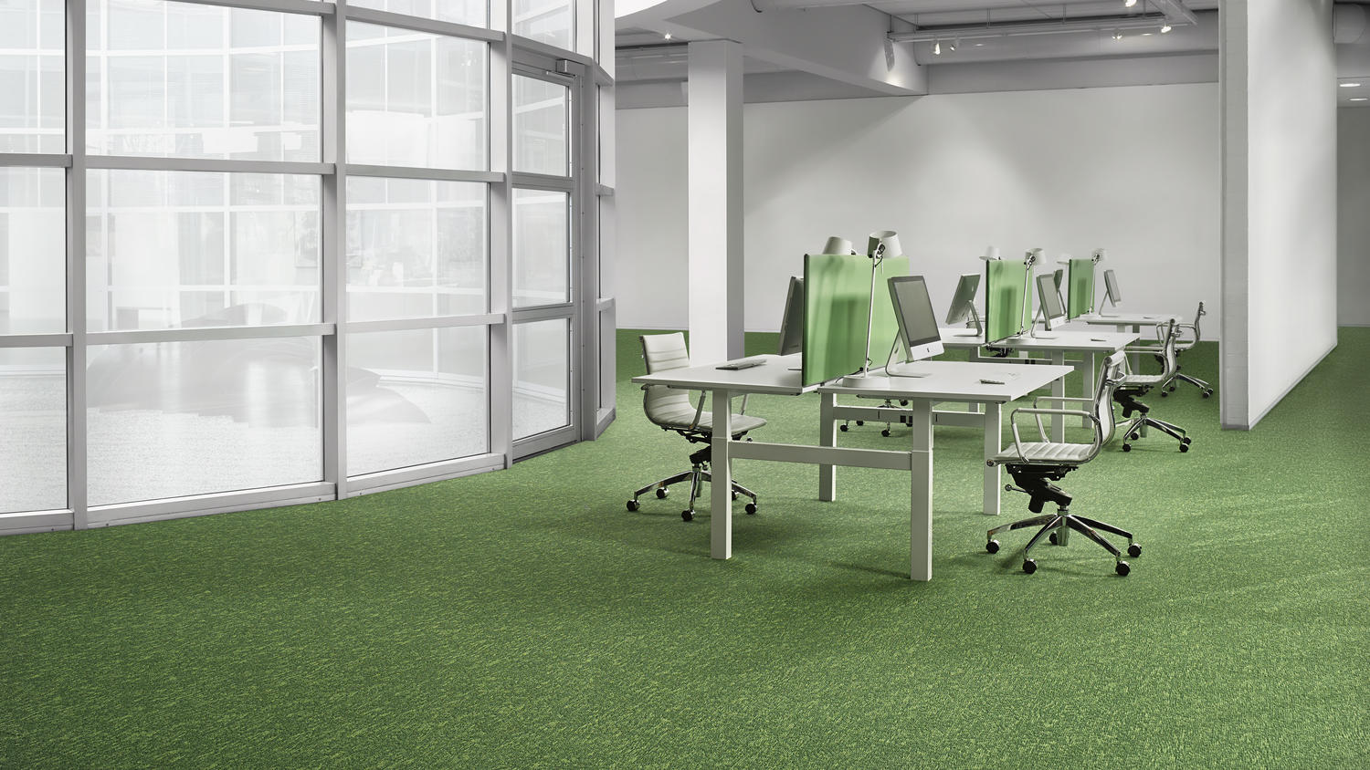 Desso Grain Carpet Tiles In An Office