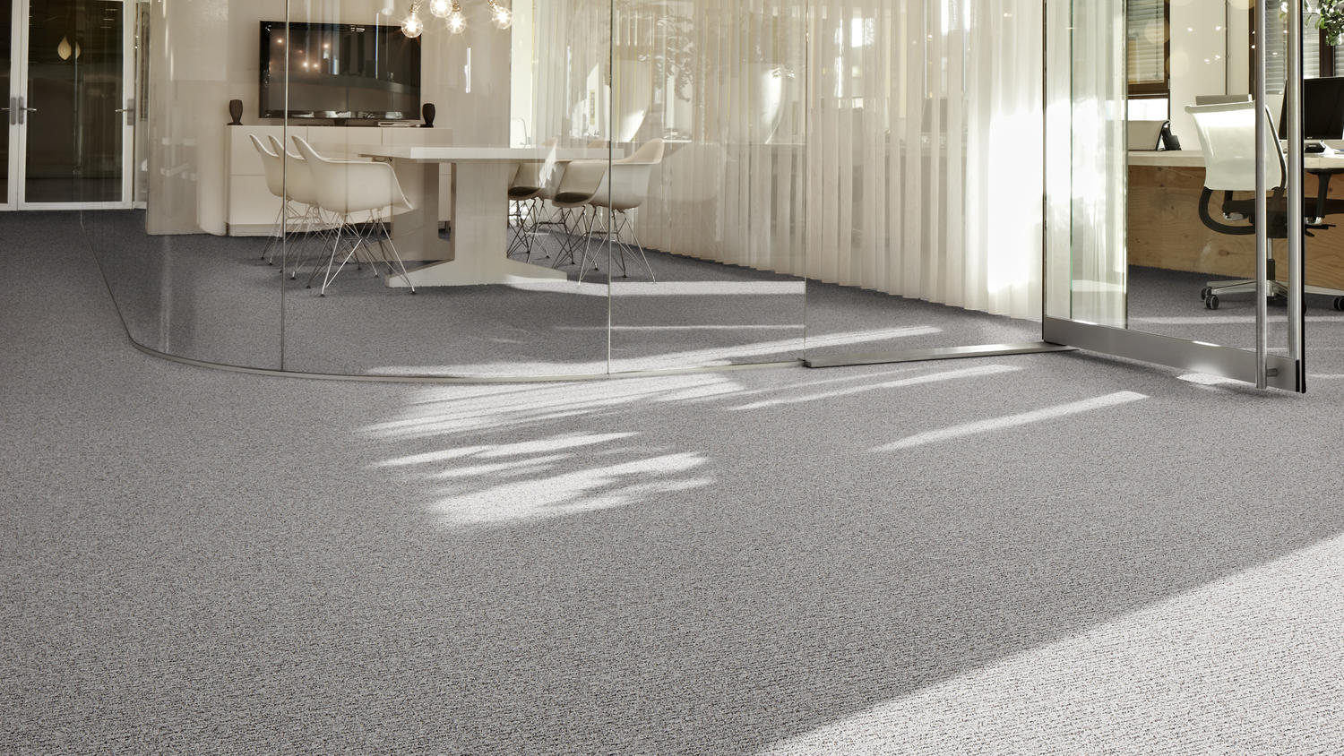 Desso Stratos Carpet Tiles Used In A Conference Room & Hallway