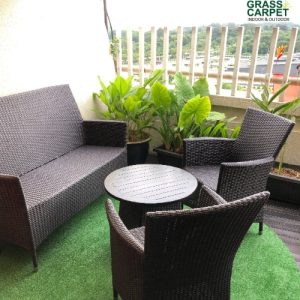 EXPOflor Grass Carpet, Artificial Turf, Indoor, Outdoor Rug - Spring 709, Summer 719 (Round 1m, 1.5m, 1.95m)